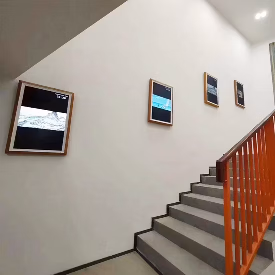 Novo Design 21,5 32 Polegadas Galeria de Arte Privada Exposição Trabalho Smart TV Frame Museu Digital Anti